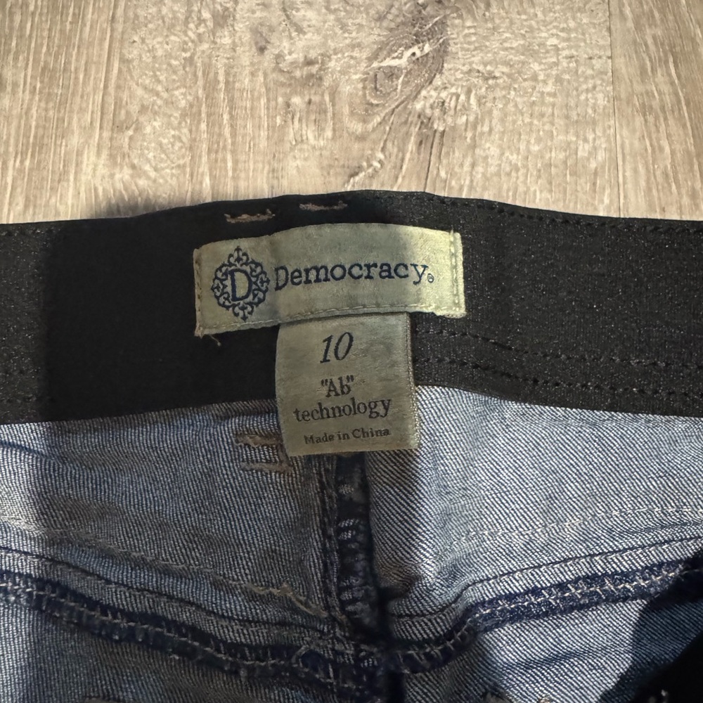Democracy Denim Jeans with Black Waistband
